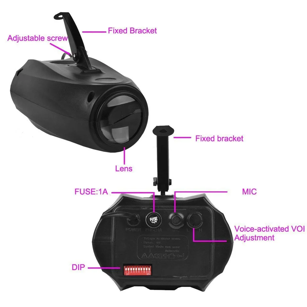 Музыкальный контроль светодиодный сценический светильник ing Sound Active 64 светодиодный s RGB DJ диско-светильник лазерный светильник вечерние лампы для проектора бар Свадебный светильник ing