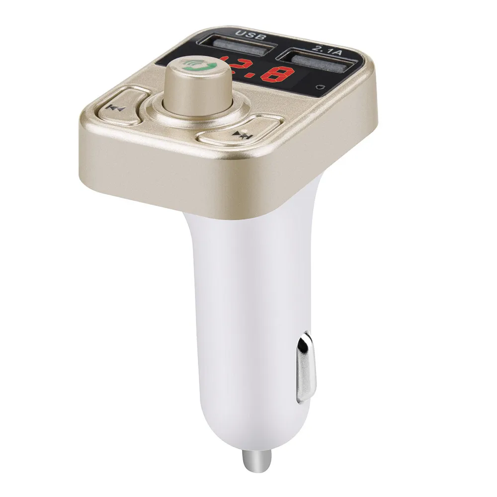 5V 2.1A USB зарядное устройство 12 V-24 V Bluetooth fm-передатчик автомобильный комплект свободные руки автомобильный Стайлинг MP3 музыкальный плеер модулятор#101