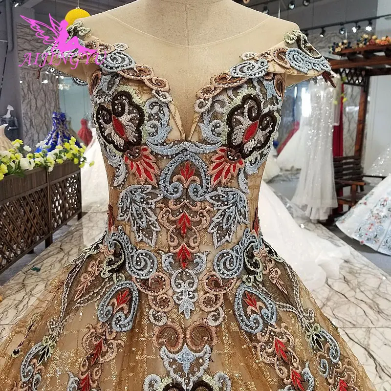 

AIJINGYU Wedding Dresses Switzerland Tube Gowns White Ball Best Bridals Real Photo Lace Gown Wedding Dress Curvy