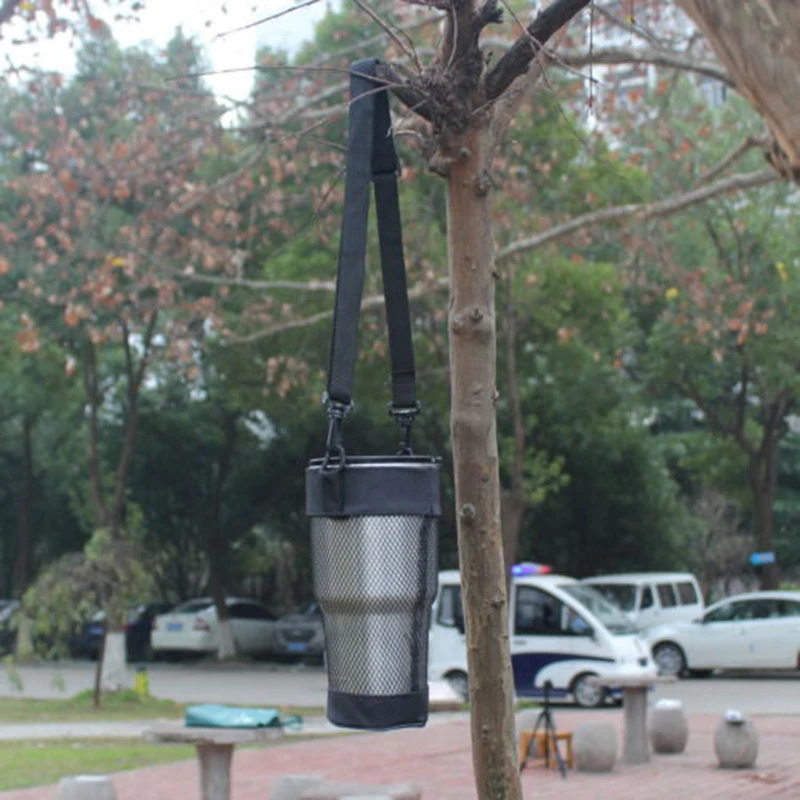 Кружка для воды с изолированным покрытием черная сумка уличная кружка сетчатый