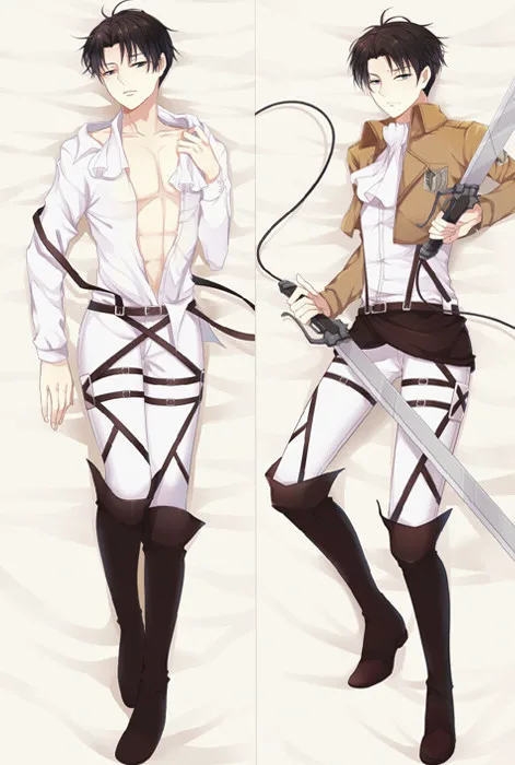 Shingeki no Kyojin персонажи Eren Yeager Ymir Levi Hannes наволочка для подушки наступающие гиганты