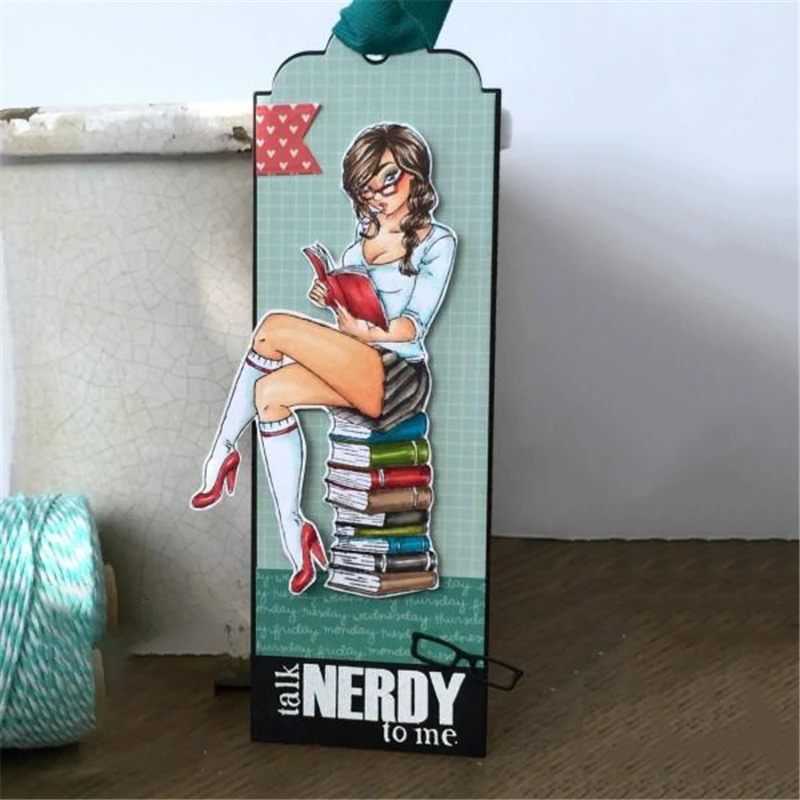 CJCrafts Brainy закладки тег металлический трафарет слои умирает для DIY Скрапбукинг