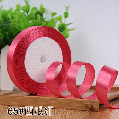Grosgrain Satin Ribbon for Wedding Christmas Party Decorations DIY Bow Craft Ribbons Card Gifts Wrapping Supplies 25Yards/Roll