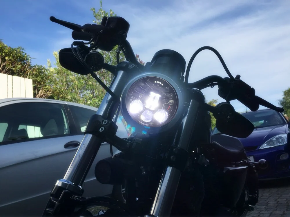 Для Harley Sportster мотоцикл адаптивный светодиодный фары 5 3/4 дюйма модель 75 &quotКруглый
