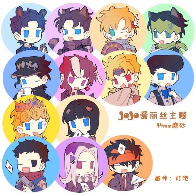 Японские Аниме JoJo's bistry Adventure giovno Giovanna Kakyoin noriakiбруo Bucciarati Bedge брошка заколки