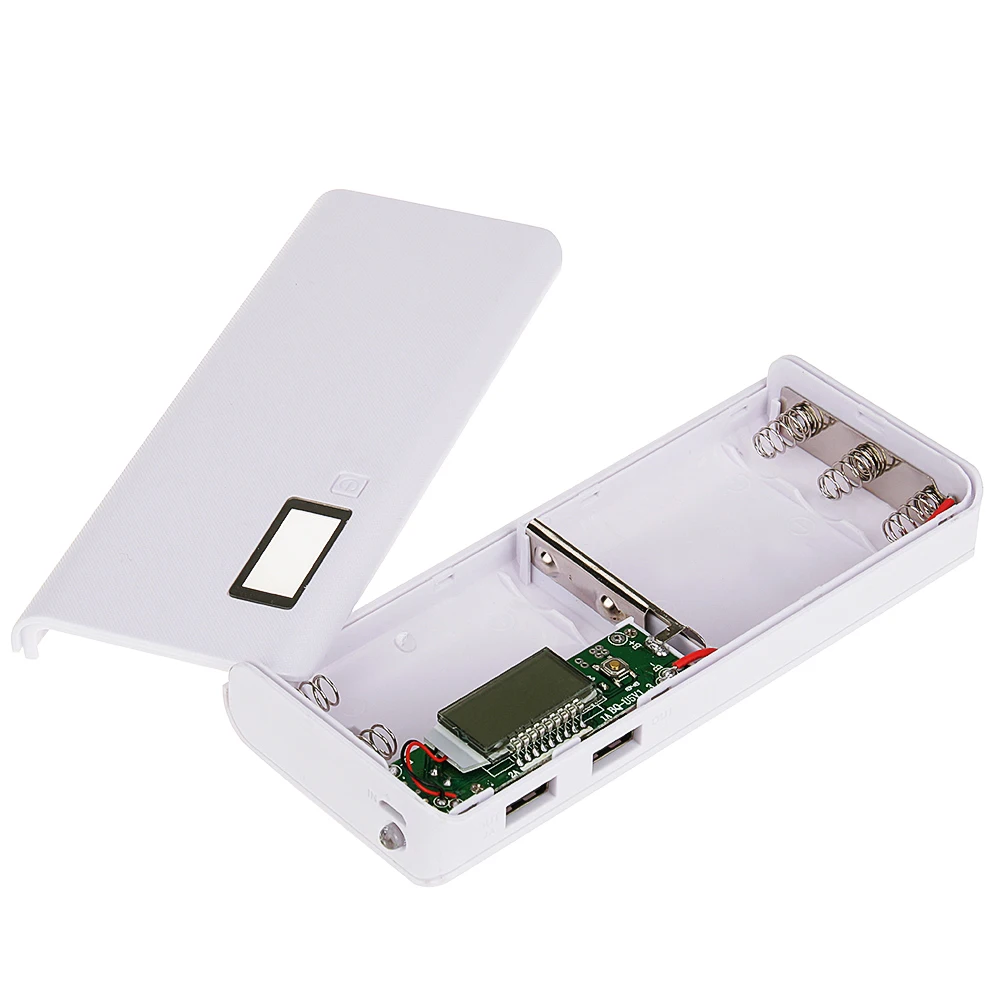 Rovtop горячая Распродажа 5V Dual USB 5x18650 Внешний аккумулятор зарядное устройство для мобильного телефона DIY Чехол для Iphone6 Plus S6 Xiaomi