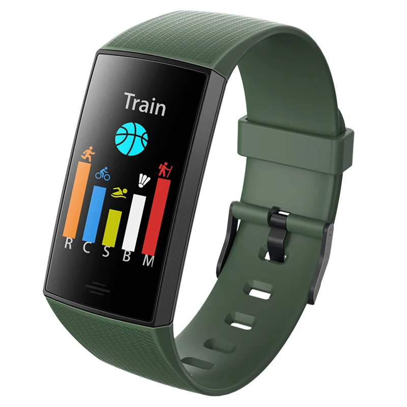 Green CY11 Смарт фитнес-Браслет Водонепроницаемый SmartBand кровяное давление монитор сердечного ритма электронные часы здоровье браслет - Цвет: Green