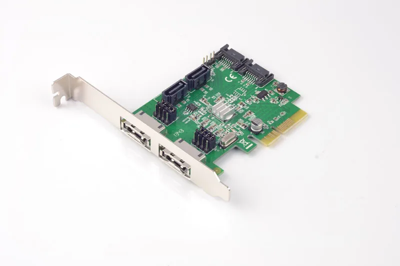 Плата Raid-контроллера PCI-E на 4 порта SATA3.0 с 2 портами внешнего eSATA | Компьютеры и офис