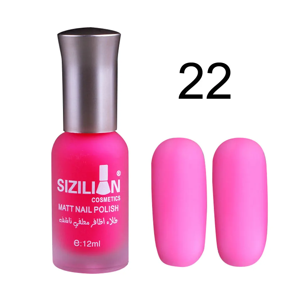 Pink 12 мл матовый тусклый быстро-сухой лак для ногтей быстро сухой стойкий Стойкий цвет Гибкие Блестящие, дизайн ногтей продукт модная обувь# Zer - Цвет: Pink
