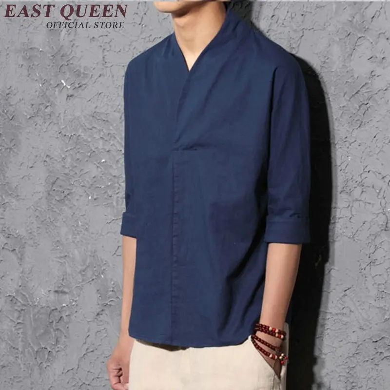 Традиционная китайская одежда с длинным рукавом костюм Тан топ мужская униформа