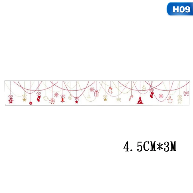 9 Васи клейкие Ленты Kawaii Merry Рождество DIY Бумага маскирования клейкие ленты декоративные клейкие ленты S Скрапбукинг наклейки - Цвет: 9