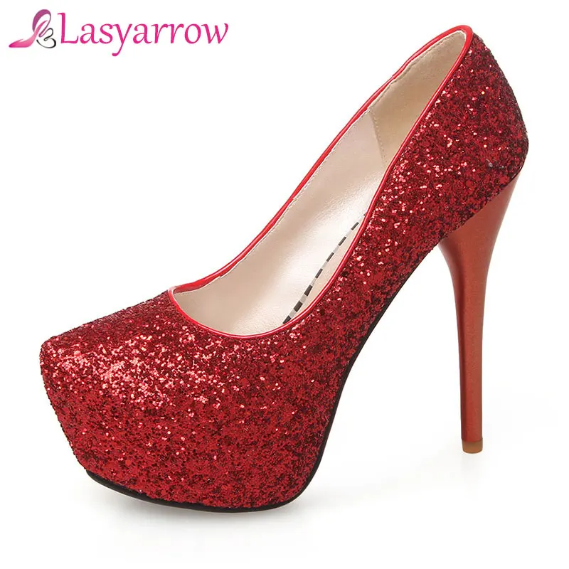 Lasyarrow женская обувь цвета: золотистый серебристый Zapatos Mujer высокий каблук в стиле