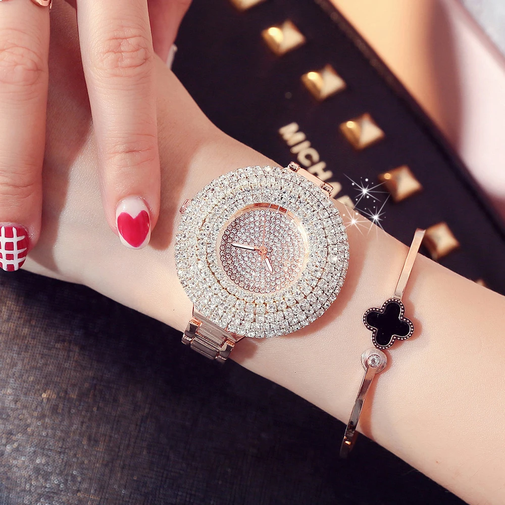 Часы женские из нержавеющей стали розового золота|Женские наручные часы| |