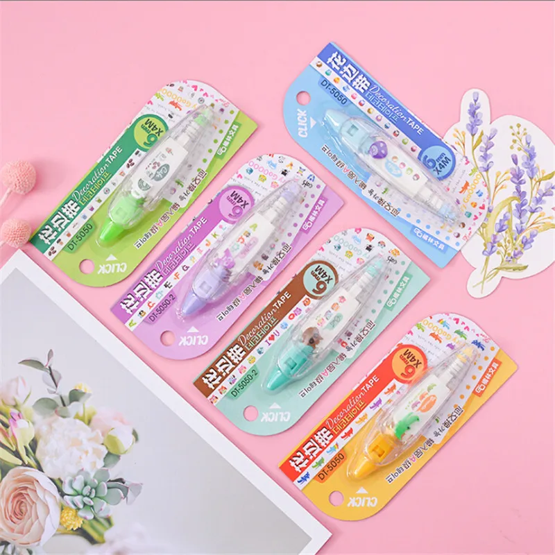 Kawaii Животные Сова собака пресс тип декоративная Корректирующая лента дневник канцелярские наклейки для скрапбукинга Сделай Сам школьные офисные принадлежности