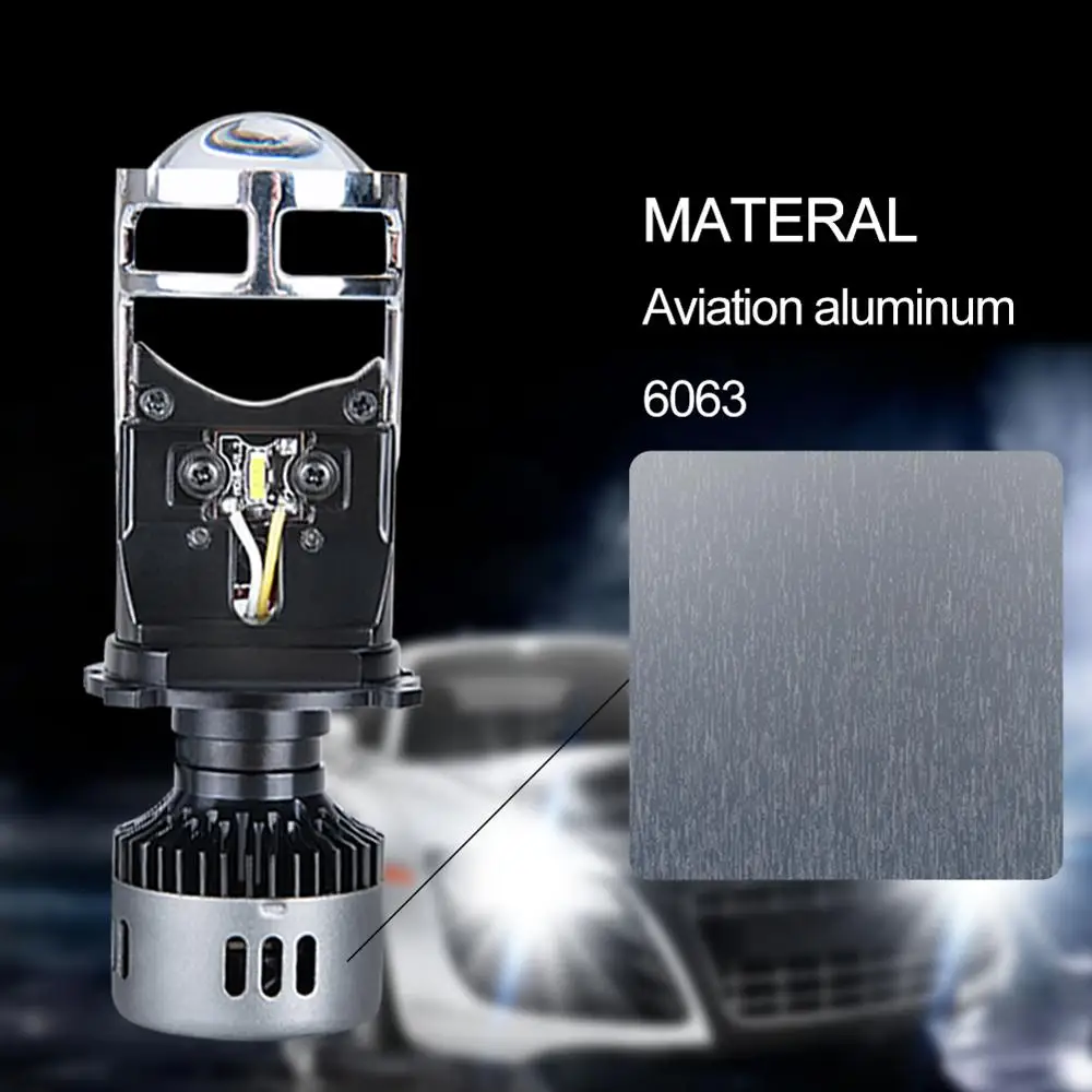 VooVoo H4 светодиодный лампы с мини-проектор Len Conversion Kit 9600LM автомобилей Hi/короче