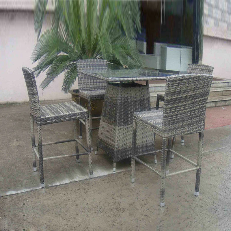 Набор барной мебели из ротанга ручной работы 5 шт. плетеная барная мебель