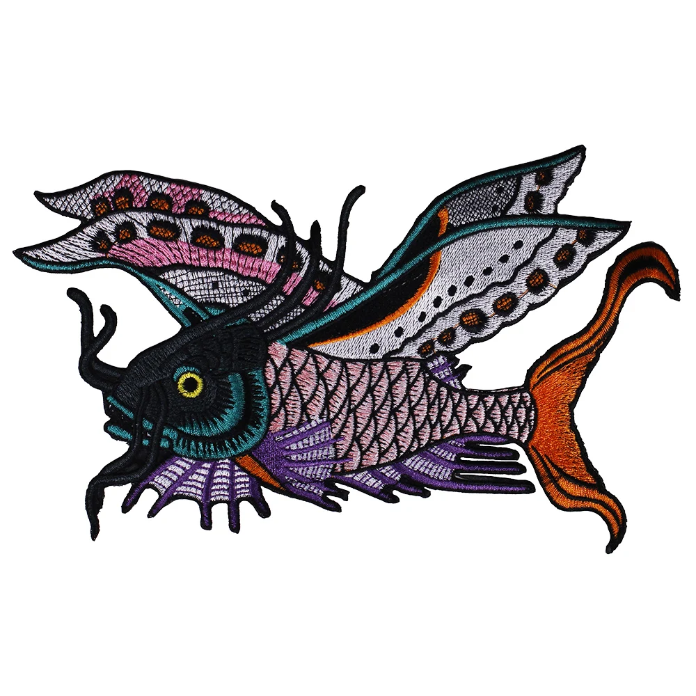 1 шт. сделай сам специальные патчи с изображением рыбы тигра розы Скорпиона совы