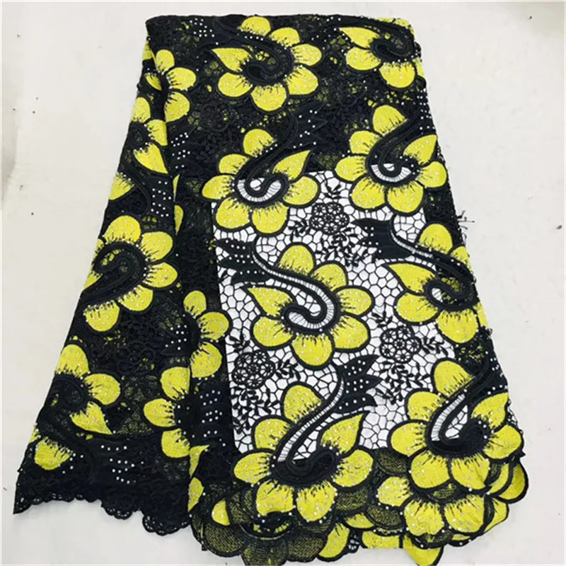 

2019 New Design African Laces Fabrics Embroidered African French Lace Fabric Cheap African French Net tulle Lace Fabric