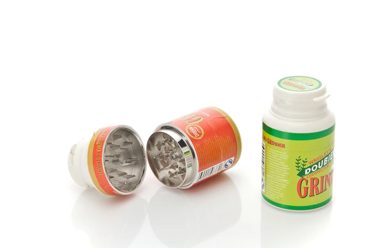 (12 шт./лот) бутылка для жевательной резинки измельчитель трав пластик с