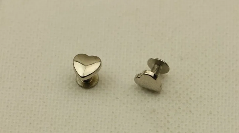 Silver 20 шт./лот штифты, заклепки для кожаных пуговиц, винты для обуви, сумок, одежды, Аксессуары для ремней - Цвет: Silver