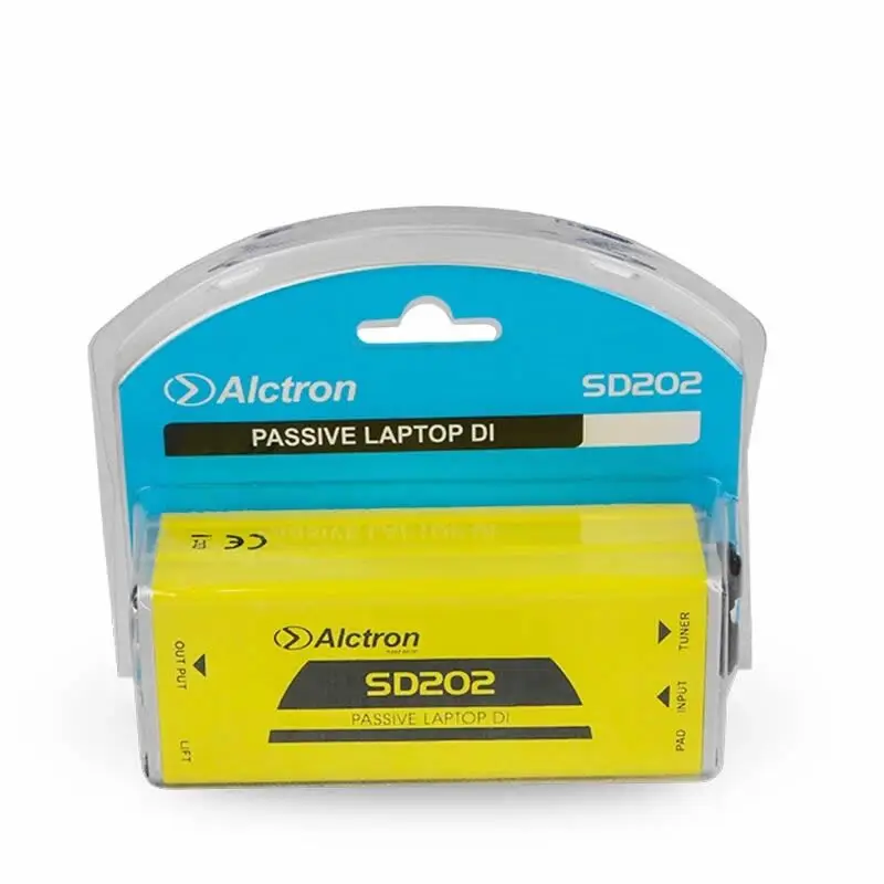 Alctron SD202 пассивный прямой ящик, стерео DI Box моно для акустической гитары, бас, клавиатура шумоподавления