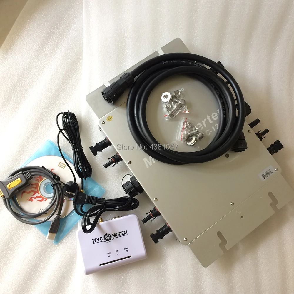 1200 W Сетка инвертора Галстук с модем WVC Беспроводной Связь Функция, Вход DC22-50V к AC180-260V, AC220/230/240 V