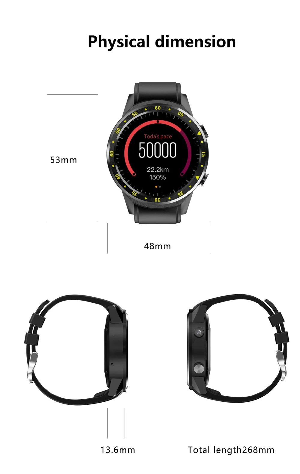 KIWITIME KF01 gps Смарт-часы, связанные с компасом, камерой, sim-картой, мужские Мульти-спортивные Смарт-часы для iPhone, huawei, Android Phone