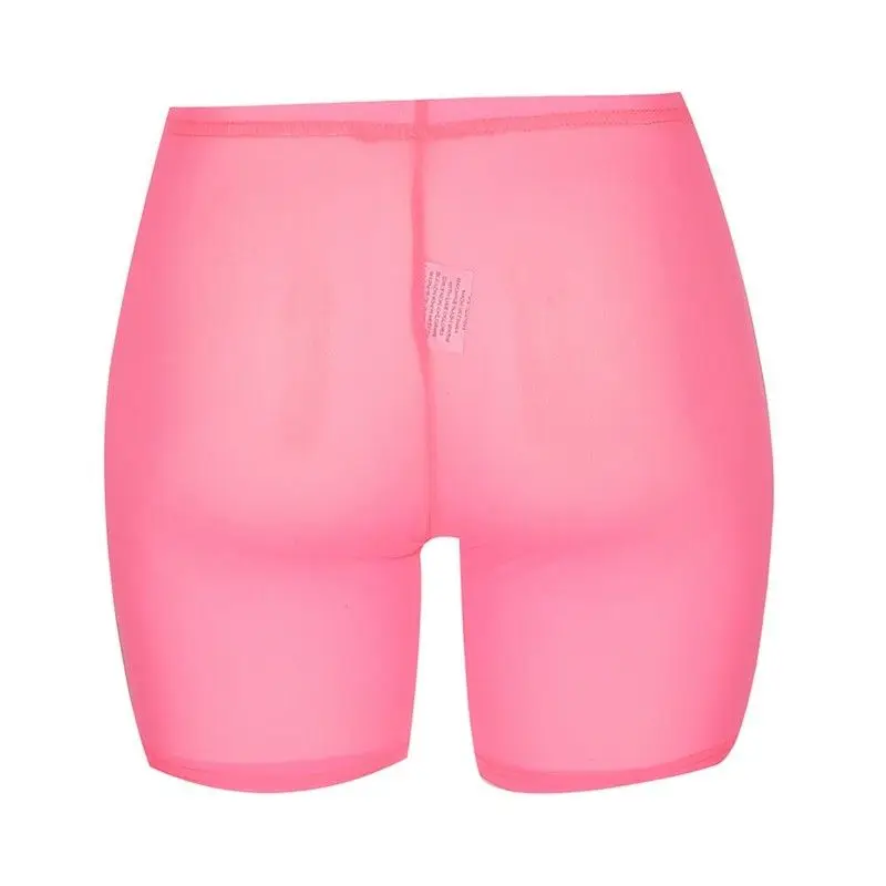 Женские пляжные шорты с высокой талией, пляжная одежда, пляжный сетчатый купальник, Одноцветный женский купальник, купальный костюм, женская одежда