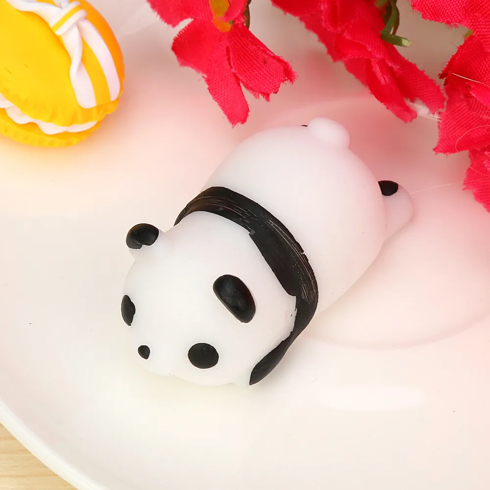 Забавные игрушки для детей и взрослых антистрессовые милые мягкие Mochi Panda Squeeze