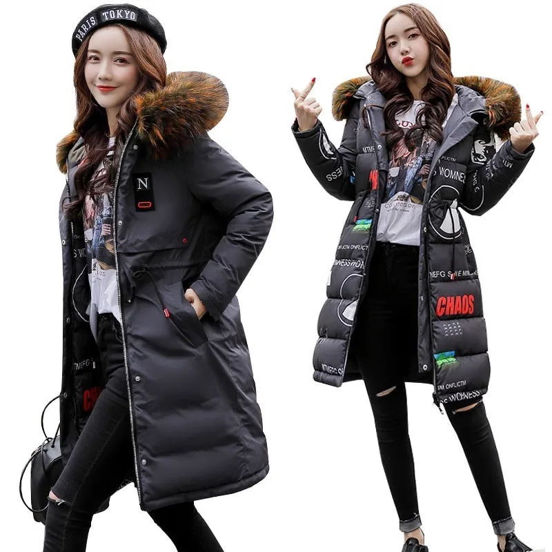 Зимняя новая Толстая куртка с капюшоном для женщин большие размеры 3XL