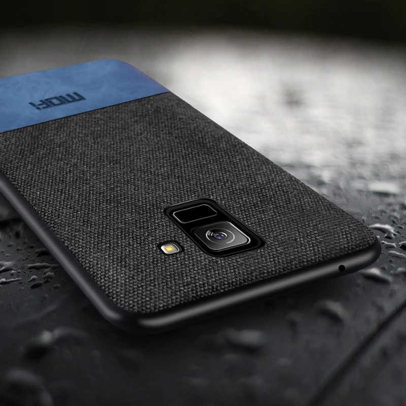 Чехол MOFi для Galaxy A8 Plus чехол-накладка A8+ ударопрочный чехол-накладка тканевый чехол s силиконовый чехол MOFi для samsung A9 A7 чехол