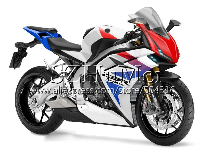 No. 9 Топливной форсунки комплект+ майка для HONDA CBR 1000 RR CBR1000RR 17 18 107SH. 4 Красный Белый CBR 1000RR CBR-1000RR CBR1000 RR обтекатель - Цвет: No. 9