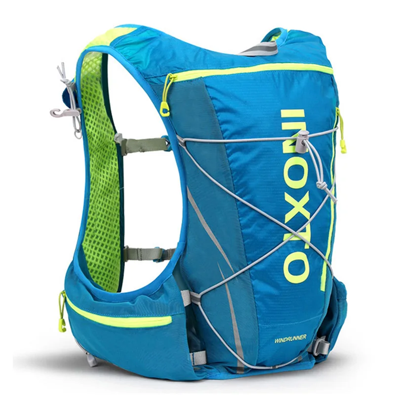 blue 10L рюкзак для бега, гидратационный жилет для мужчин и женщин, велосипедные уличные спортивные сумки, походный рюкзак для бега, марафона, бега, велоспорта, пешего туризма - Цвет: blue