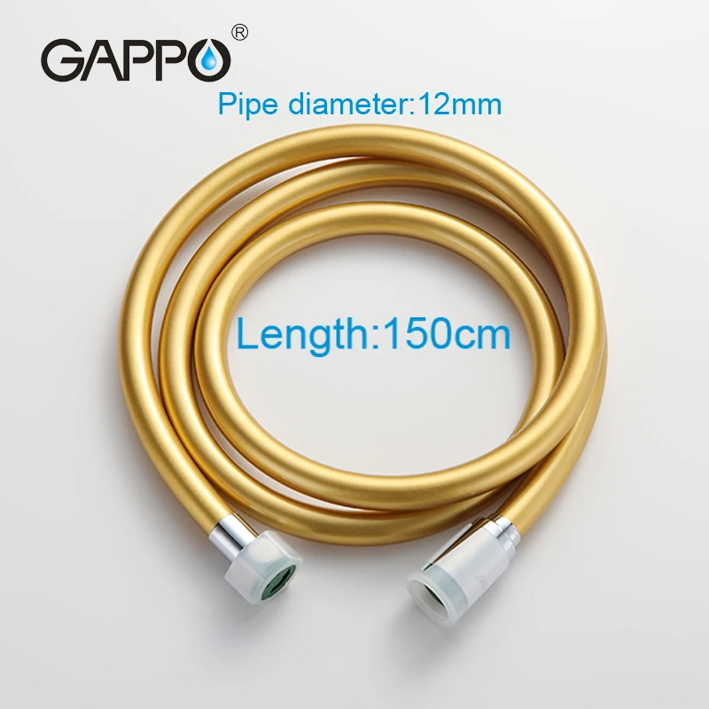 GAPPO 1 шт. Высокое качество 5 м золотой ПВХ гибкий шланг для душа Сантехнический