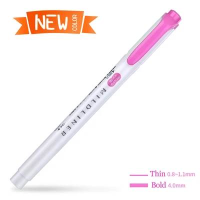 MFU 1 шт. японская Зебра mildliner color wkt7 Милая двойная головка флуоресцентная ручка маркеры цветные маркеры школьные принадлежности кавайи - Цвет: MFU