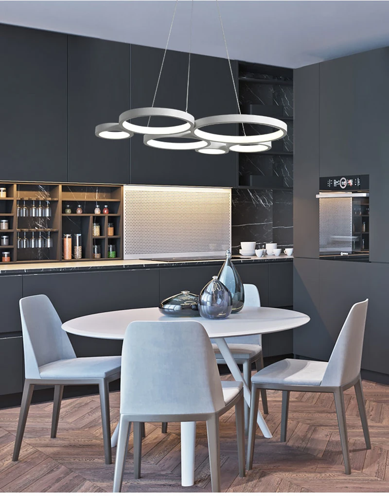 Многоцветная акриловая силиконовая лампа Alu современные круглые светодиодные