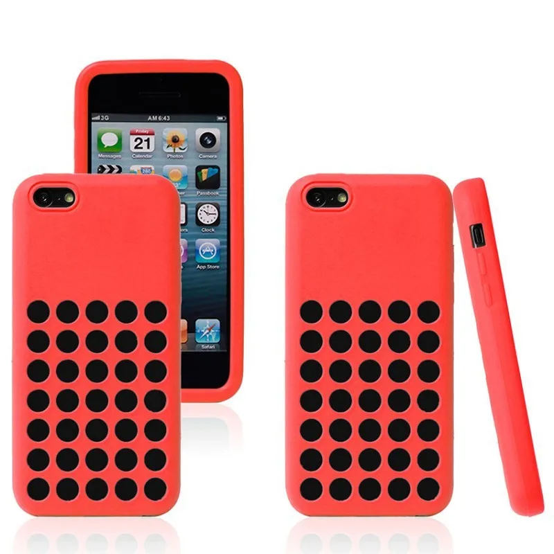2013 New Arrival Official Website 1:1 original Soft Silicon Case Back Cover for iphone 5C Wholesale free shipping 10PCS |