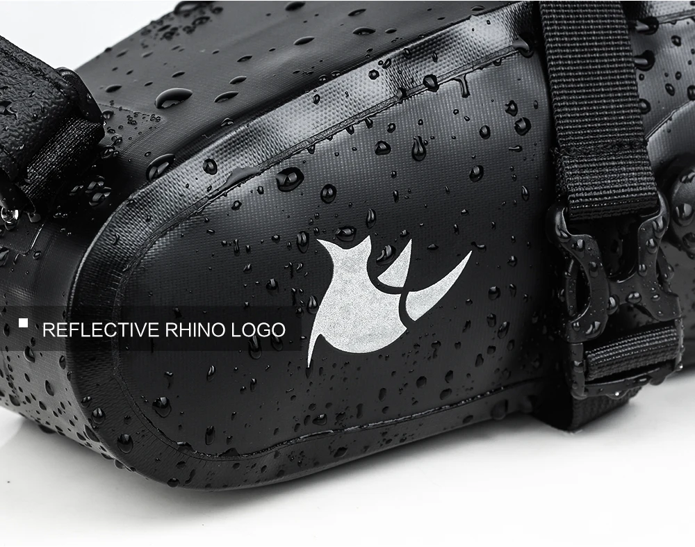 Rhinowalk 1.5L велосипедная седельная сумка, Велосипедное Сиденье, велосипедная Хвостовая Светоотражающая сумка, задняя панье, водонепроницаемая седельная сумка