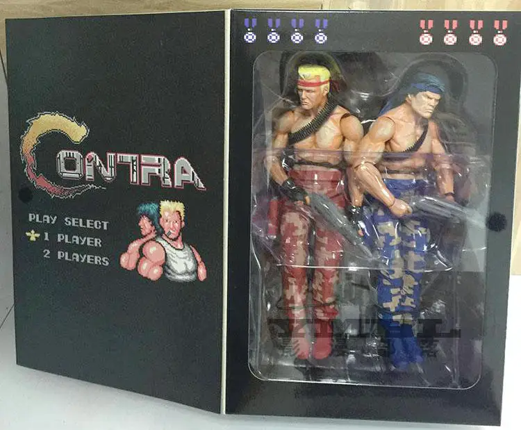 Горячая Распродажа NECA Contra Bill &amp Lance видео игра внешний вид фигурка 7&quot|action figure|figures