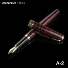 Перьевая ручка best baoer 388 с красными и черными полосками и наконечником 0,5 мм