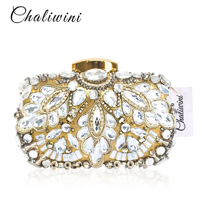 

Chaliwini Bags for women 2019 Handbag Factory Rhinestone For Evening Crystal Women Clutch New Crystal Lady Purses And Handbags