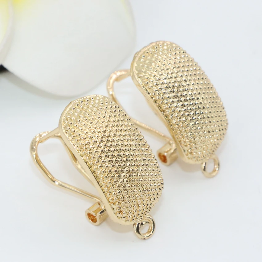 Бесплатная доставка серьги гвоздики для женщин 12*22 мм металлическая Золотая