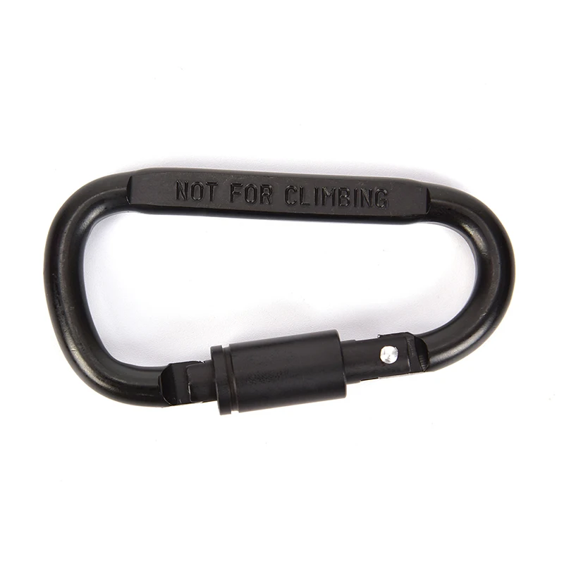 

New Aluminum Alloy D-ring Rock Climbing Carabiner Screw Lock Hanging Hook Buckle Keychain for Outdoor Camping Hiking Rock Rescue