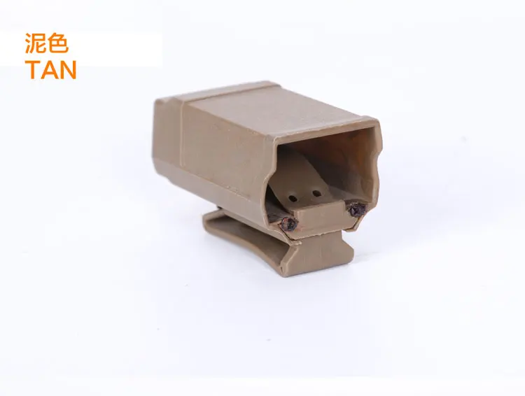 TAN CQC один Стек тактический пистолет Glock 17 подсумок широкое открытие военный маг клип страйкбол Wargame Охотничьи аксессуары - Цвет: TAN