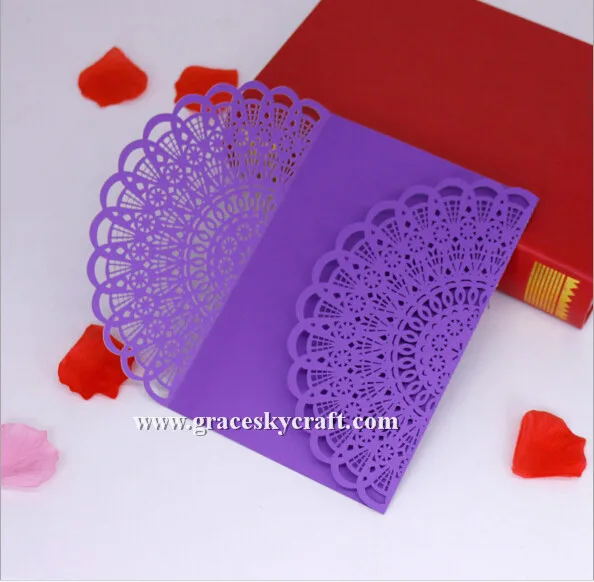 30 шт/лот Бесплатная доставка Лазерная резка Европейский стиль кружева сложенный