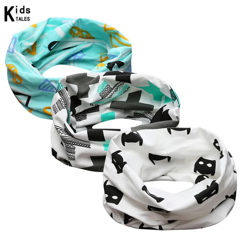 2020 new arrival cute cotton bebes scarf baby boys girls cartoon o-ring scarves top quality muffler(3pack) RDP-013 | Детская одежда и