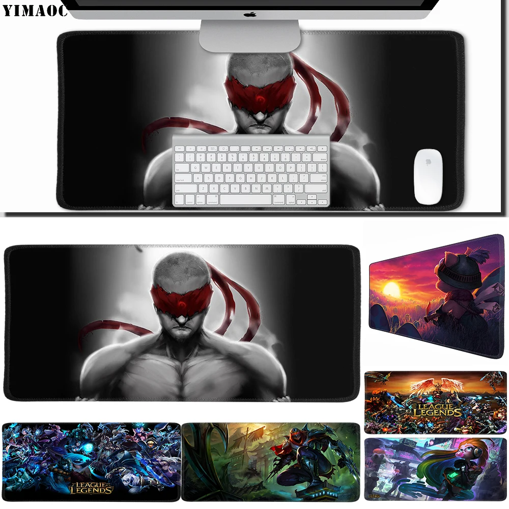 YIMAOC 30*70 см большой коврик для мыши геймер Коврик резиновый игровой Настольный с