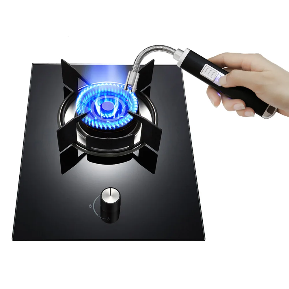 Электрическая дуговая Зажигалка USB перезаряжаемая беспламенная ветрозащитная