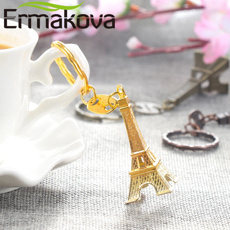ERMAKOVA 3 шт./компл. 3D Эйфелева башня Французский Сувенирный Париж брелок милый
