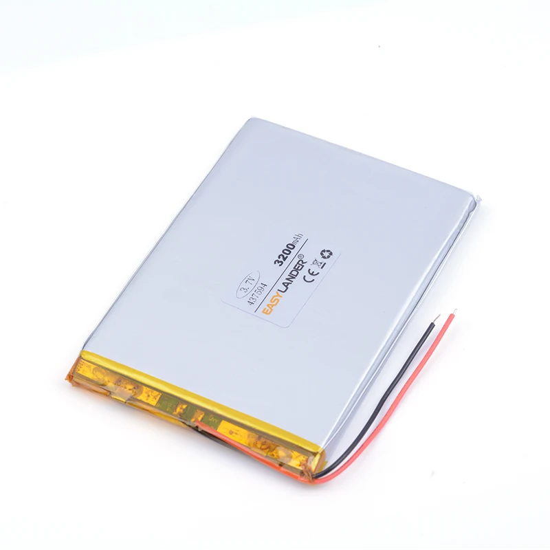 3 7 v литий-ионная аккумуляторная батарея 3200mAh 437594 для планшетных ПК DIY Power mobile bank PAD